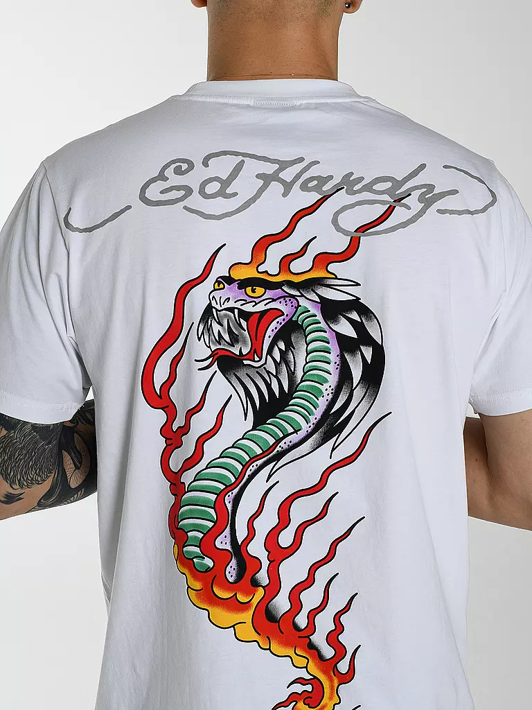 ED HARDY | T-Shirt VENOM CRAWL | weiss