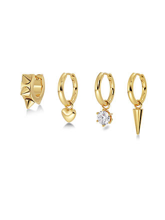 EDBLAD | Ohrringe PEAK HOOPS ICON ONE HEART  Gold