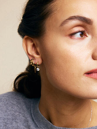 EDBLAD | Ohrringe PEAK HOOPS ICON ONE HEART  Gold