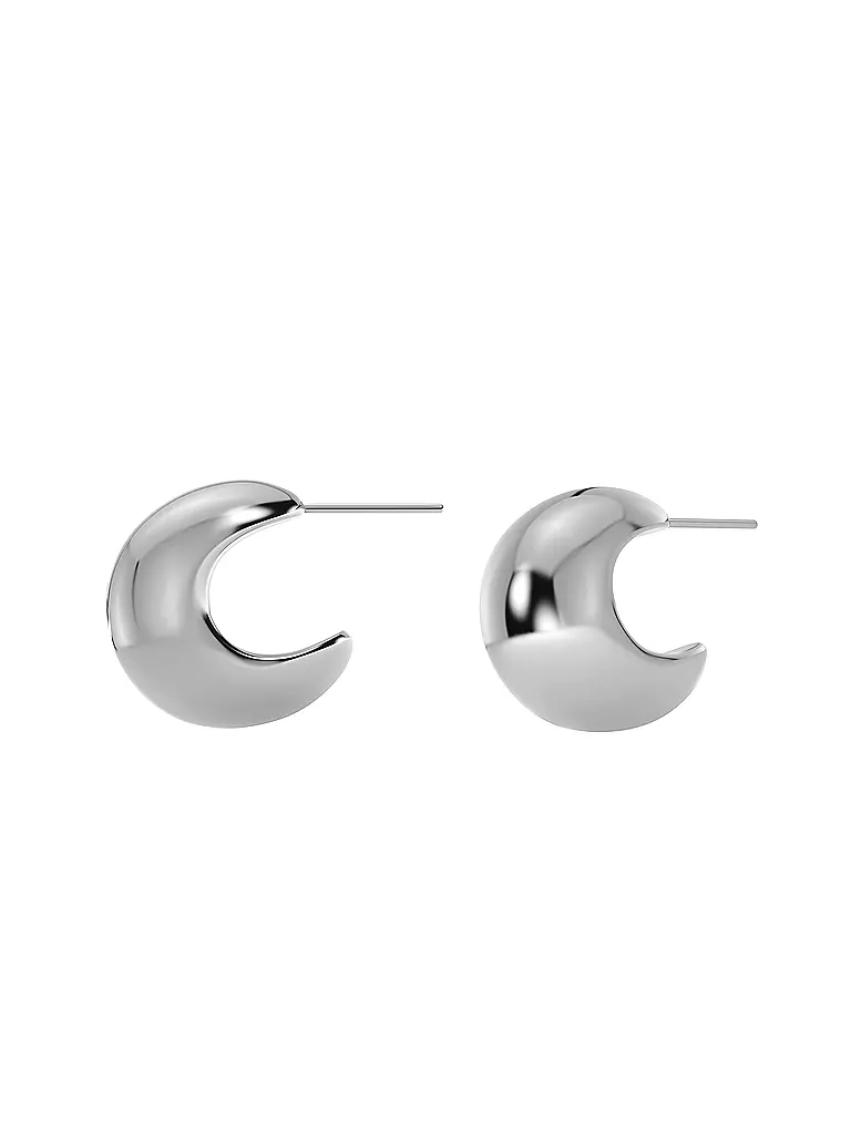 EDBLAD | Creolen BOLD CREOLES Small  Steel | silber
