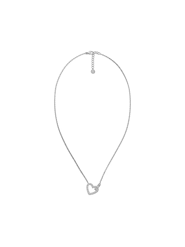 EDBLAD | Halskette ETERNAL HEART NECKLACE Steel | silber