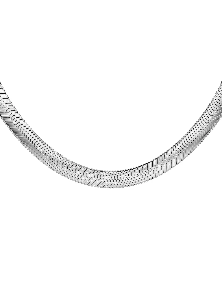 EDBLAD | Halskette HERRINGBONE L Steel | silber