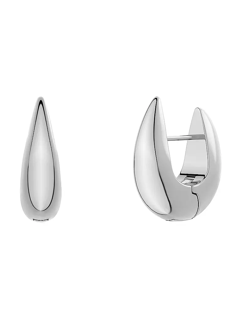 EDBLAD | Ohrringe CREST HOOPS Small Steel | silber