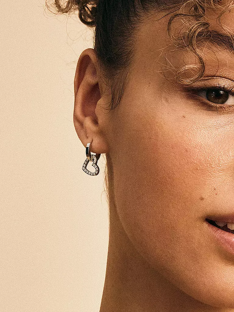 EDBLAD | Ohrringe ETERNAL HEART EARRING Steel | silber