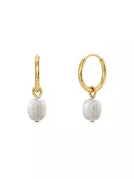 EDBLAD | Ohrringe PERLA HOOPS Steel | gold