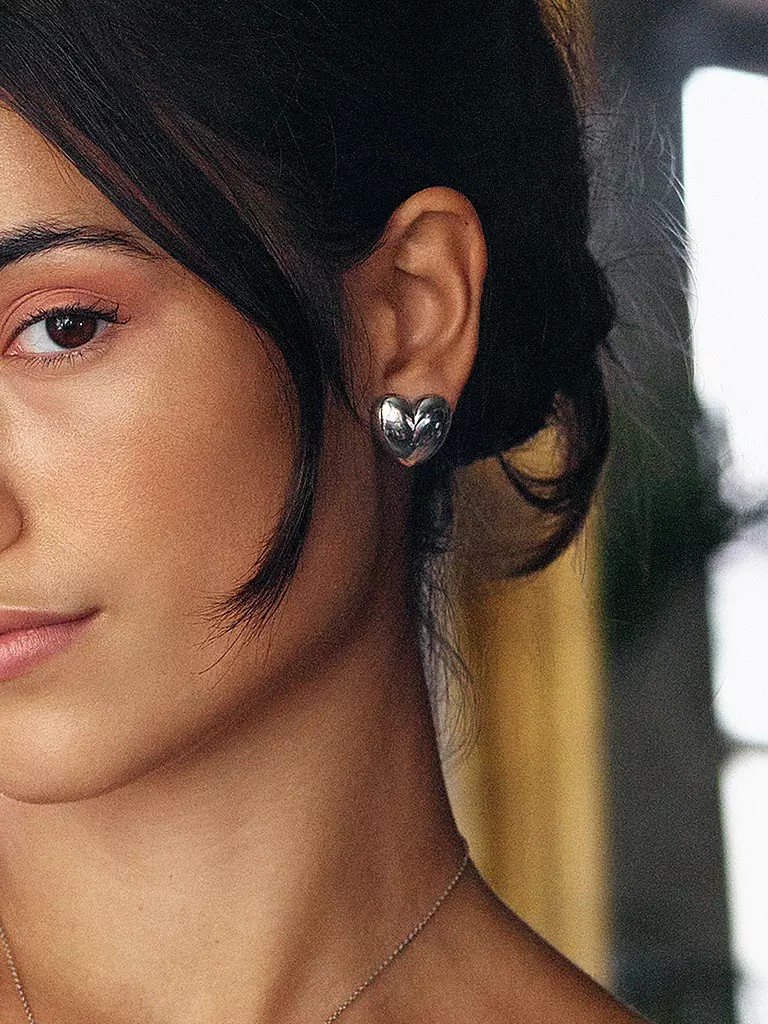 EDBLAD | Ohrstecker BARLEY STUDS Large Steel | silber
