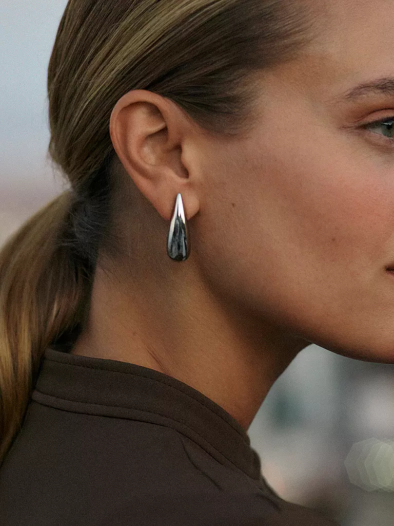 EDBLAD | Ohrstecker CREST STUDS Steel | silber