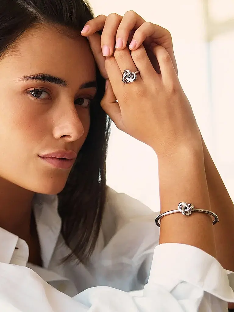 EDBLAD | Ring INFINITY KNOT RING Large Steel  | silber