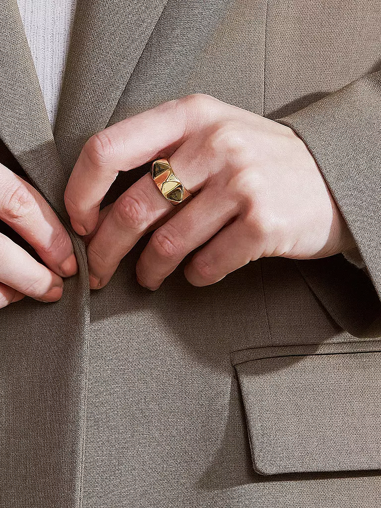 EDBLAD | Ring PEAK RIVET Gold  | gold