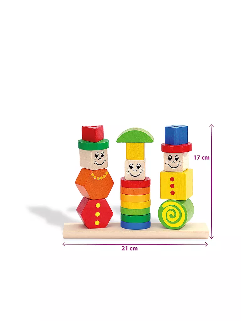 EICHHORN | Figuren Steckpuzzle aus Holz | keine Farbe
