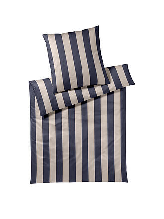 ELEGANTE | Satin-Bettwäsche 70x90cm/140x200cm NIGHT STRIPE Nature
