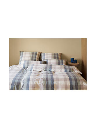 ELEGANTE | Flanell Bettwäsche GLASGOW 70x90cm/140x200cm Blau