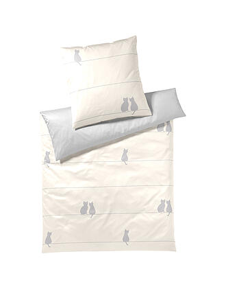 ELEGANTE | Satin Bettwäsche  YOU & ME 70x90/140x200cm Natur