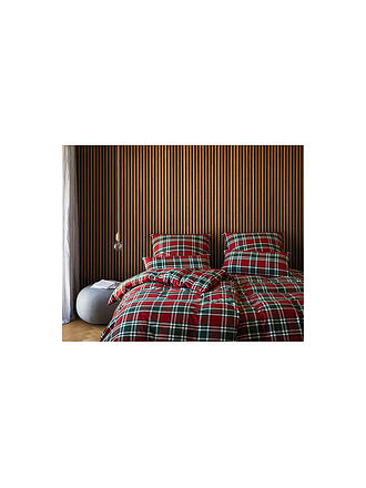 ELEGANTE | Flanell Bettwäsche MANCHESTER 70x90cm/140x200cm Rot