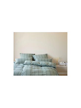 ELEGANTE | Flanell Bettwäsche CORNWALL 70x90cm/140x200cm Grün