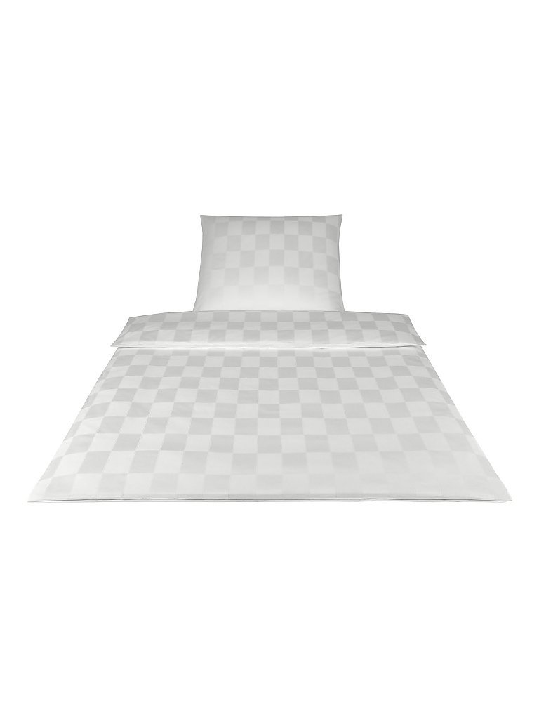 ELEGANTE Ropa de cama de damasco  70x90cm/140x200cm (Blanco) blanco