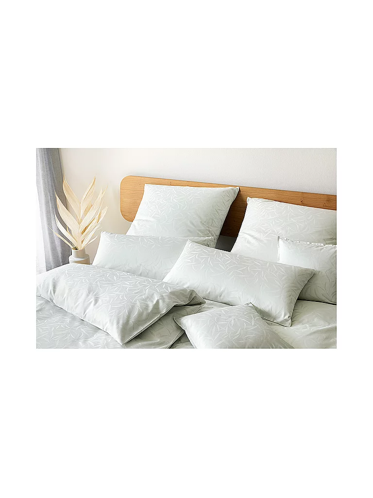 ELEGANTE Ropa de cama de damasco MURIEL 70x90cm/140x200cm Verde pastel verde