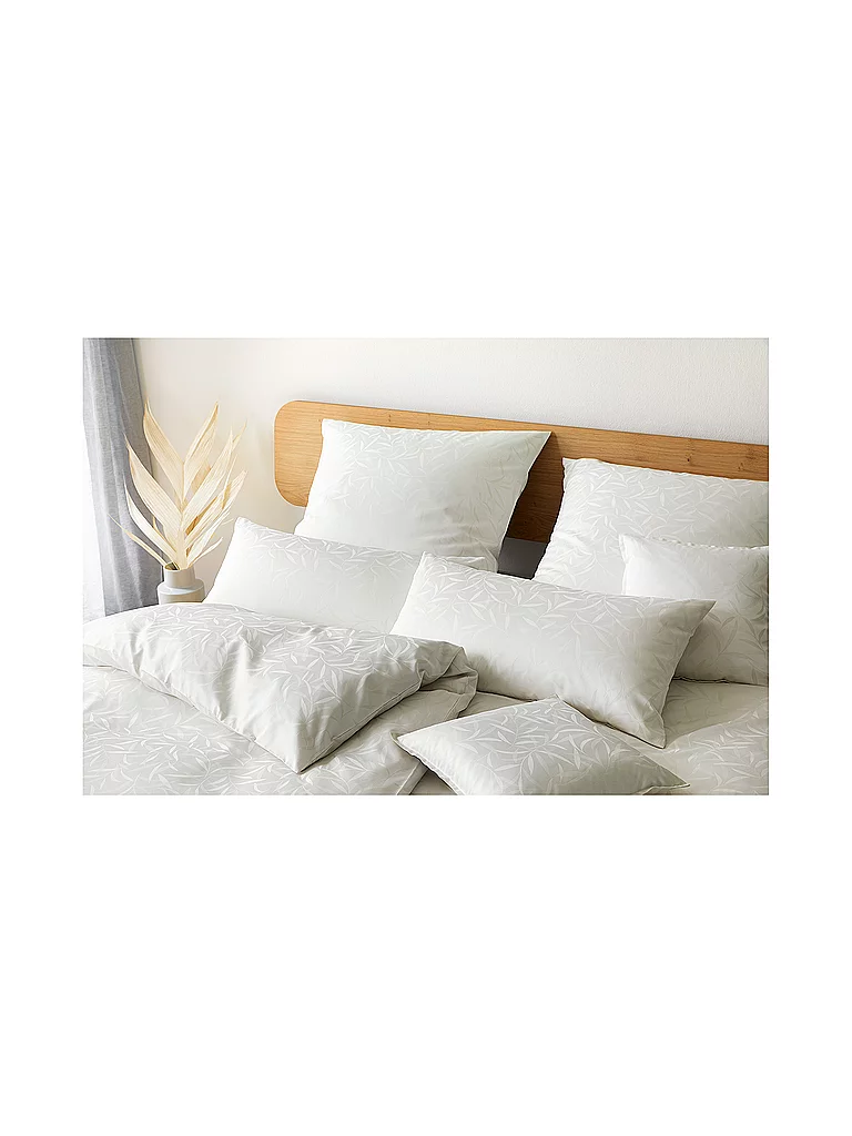 ELEGANTE Ropa de cama de damasco MURIEL 70x90cm/140x200cm Natural crema