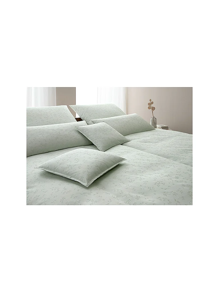 ELEGANTE Ropa de cama de damasco DELIGHT 70x90cm/140x200cm Verde pastel verde