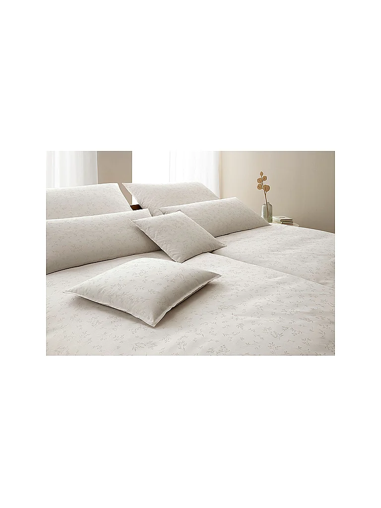 ELEGANTE Linge de lit en damas DELIGHT 70x90cm/140x200cm Naturel beige