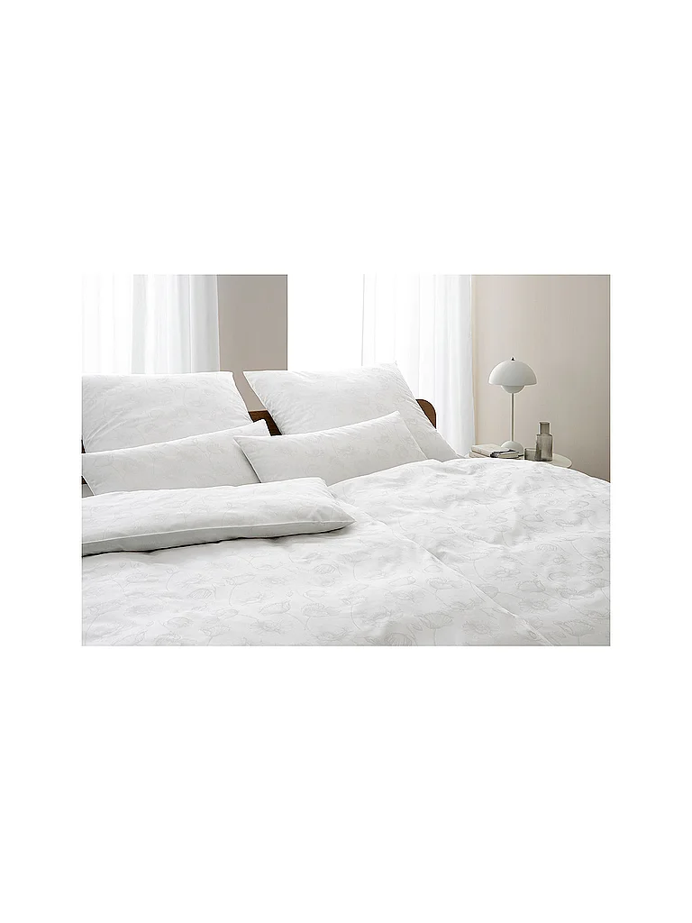ELEGANTE Ropa de cama de damasco DELIGHT 70x90cm/140x200cm Blanco blanco
