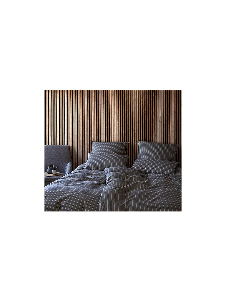 ELEGANTE Parure de lit en flanelle WINSTON 70x90cm/140x200cm Anthracite gris