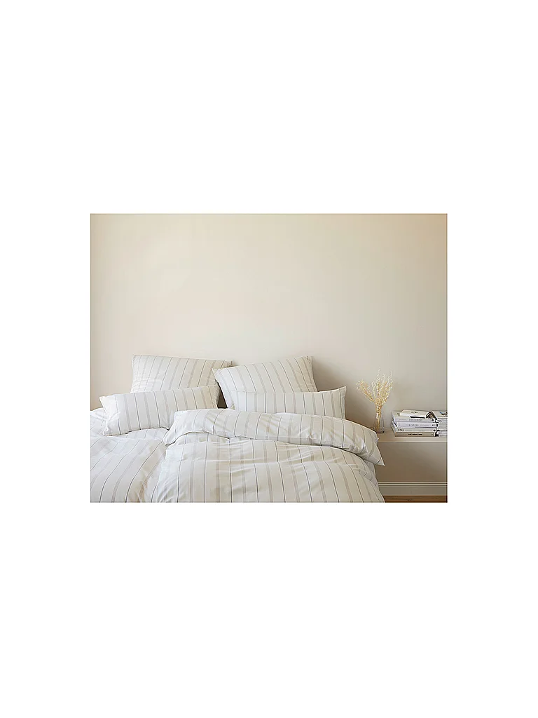 ELEGANTE Parure de lit en flanelle CORNWALL 70x90cm/140x200cm Crème beige
