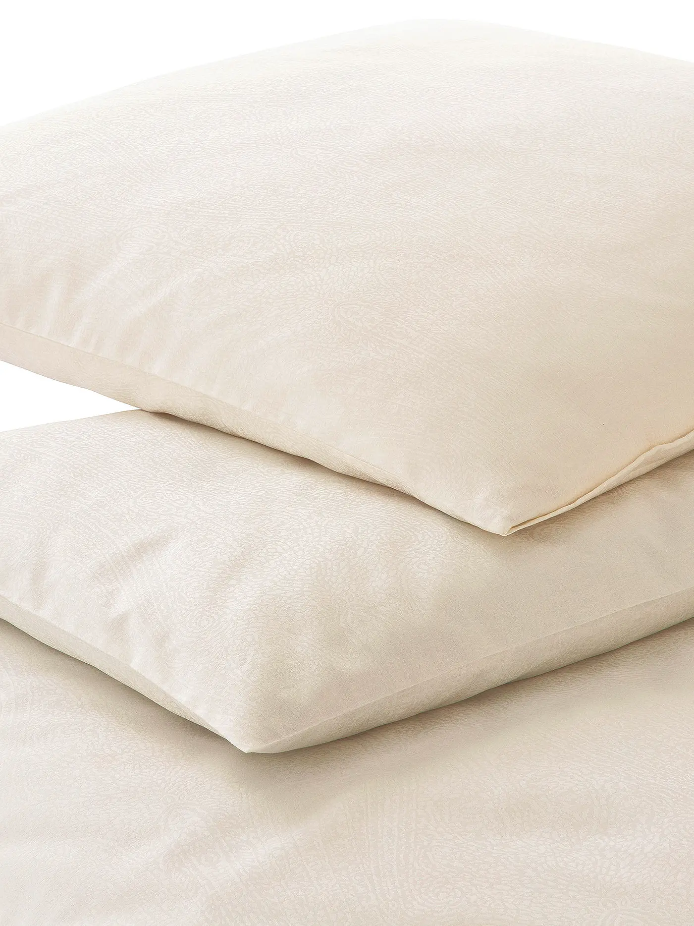 ELEGANTE | Damast Bettwäsche PAISLEY 70x90cm/140x220cm Creme  | creme