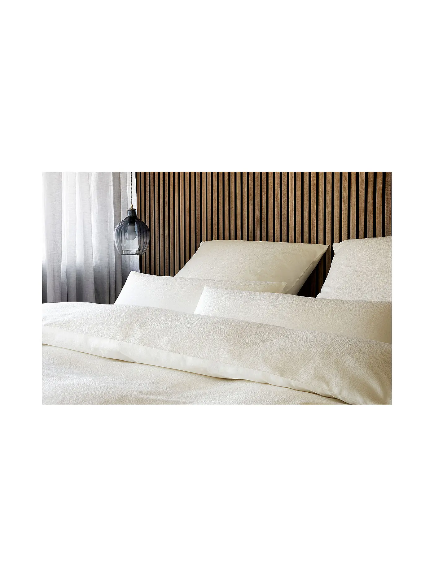 ELEGANTE | Damast Bettwäsche PAISLEY 70x90cm/140x220cm Creme  | creme
