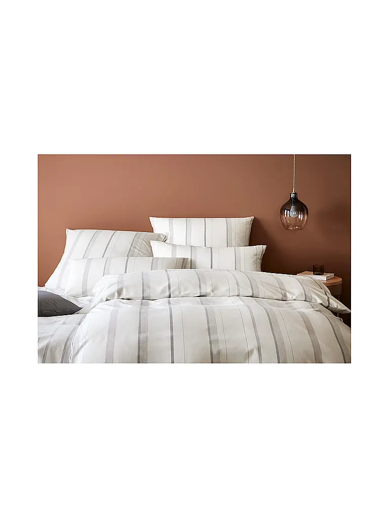 ELEGANTE | Flanell Bettwäsche EDINBURGH 70x90cm/140x200cm Creme | beige
