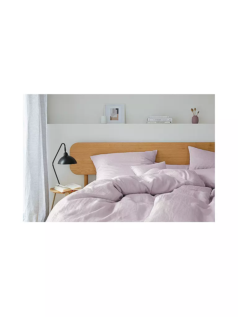 ELEGANTE | Halbleinen Bettwäsche Breeze 70x90cm/140x200cm Flieder  | lila