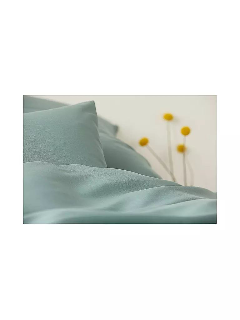 ELEGANTE | Halbleinen Bettwäsche Breeze 70x90cm/140x200cm Petrol | lila