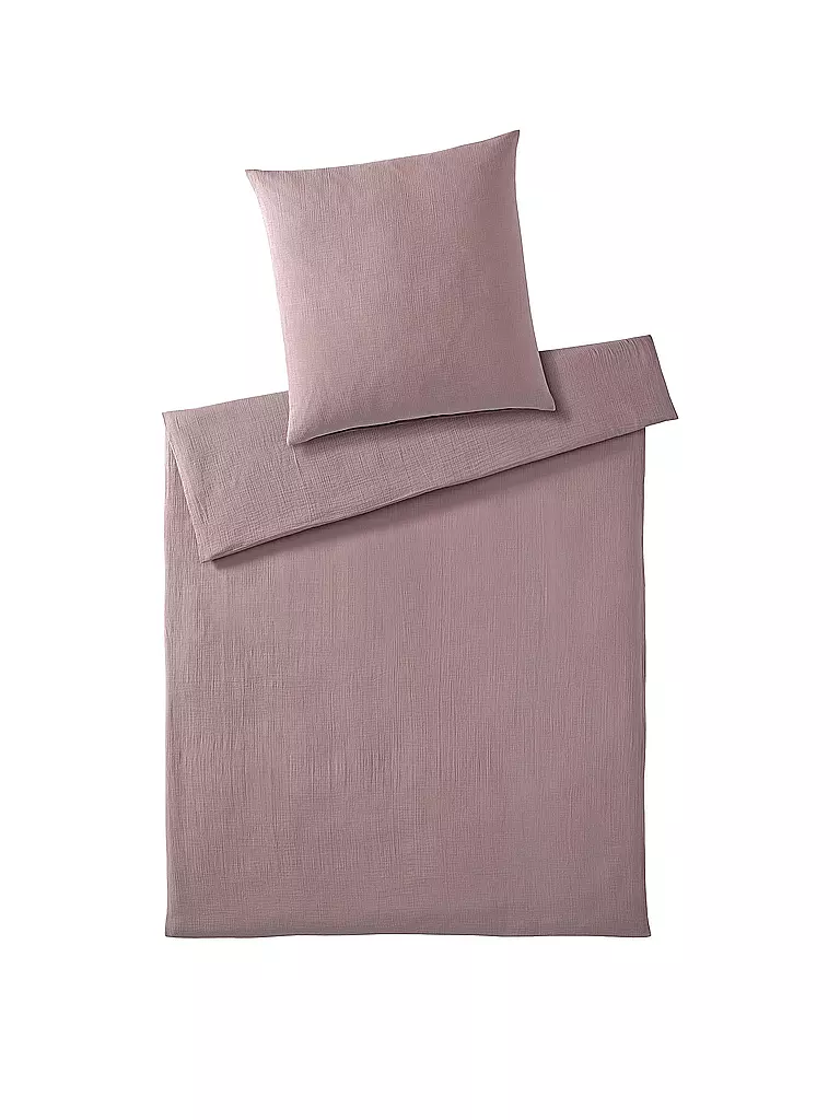 ELEGANTE | Musselin Bettwäsche Smooth 70x90cm / 140x200cm Blush / Altrosa | rosa