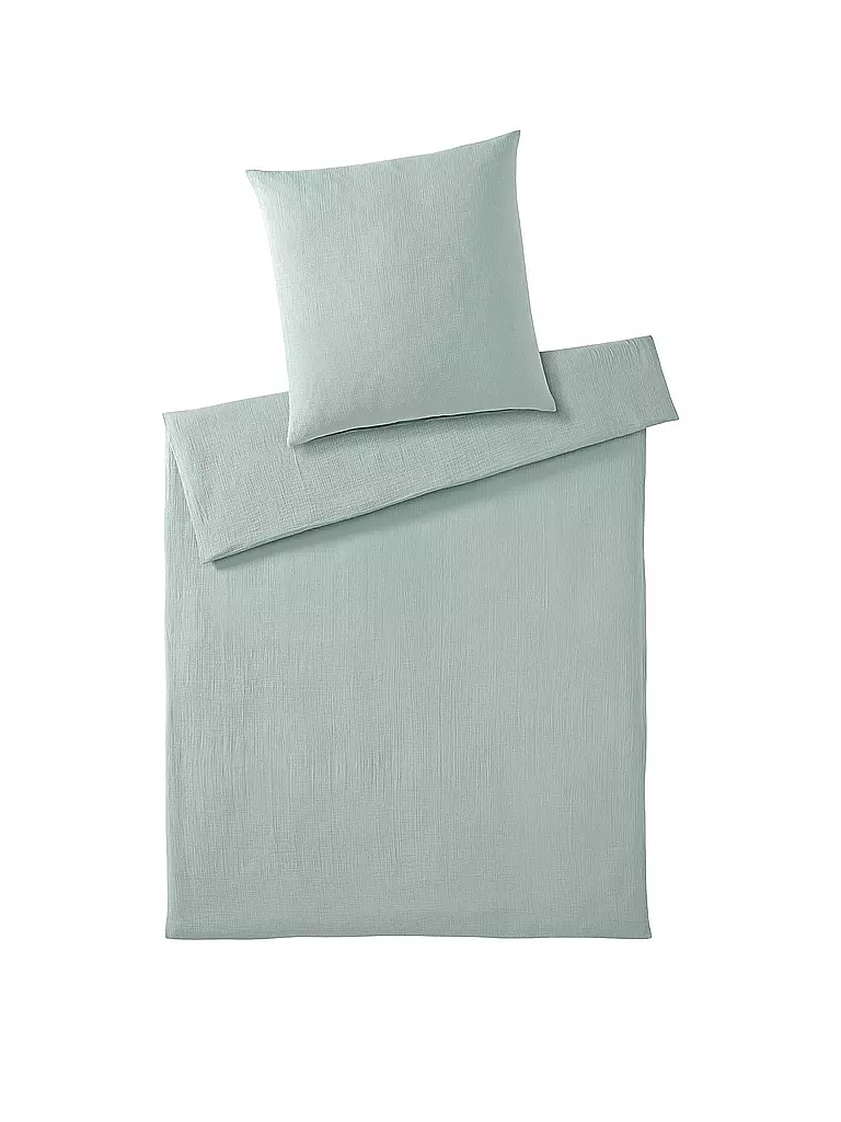ELEGANTE | Musselin Bettwäsche Smooth 70x90cm / 140x200cm Mint | mint
