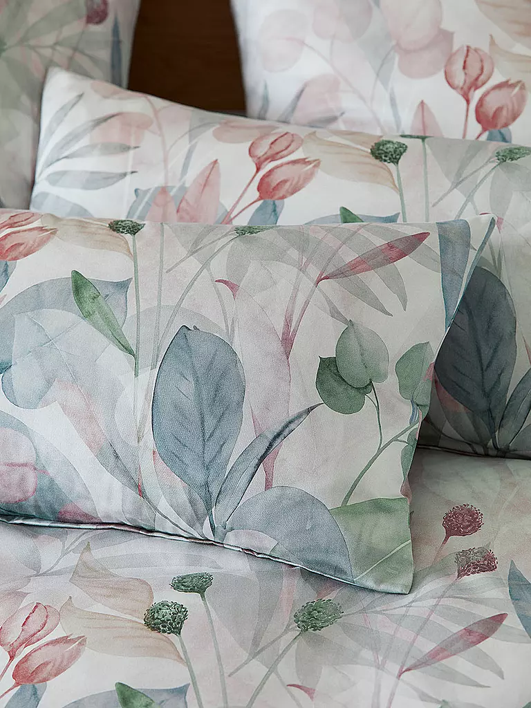 ELEGANTE | Satin Bettwäsche 70x90cm/140x200cm Secret Garden Rose | rosa