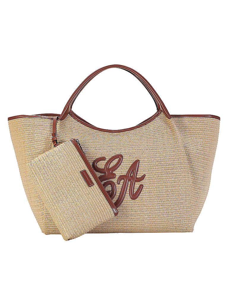 Emporio Armani Tasche - Shopper Paglia Large Beige