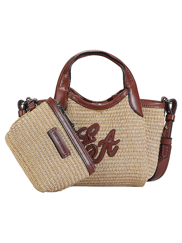 Emporio Armani Tasche - Mini Bag Paglia Small Beige