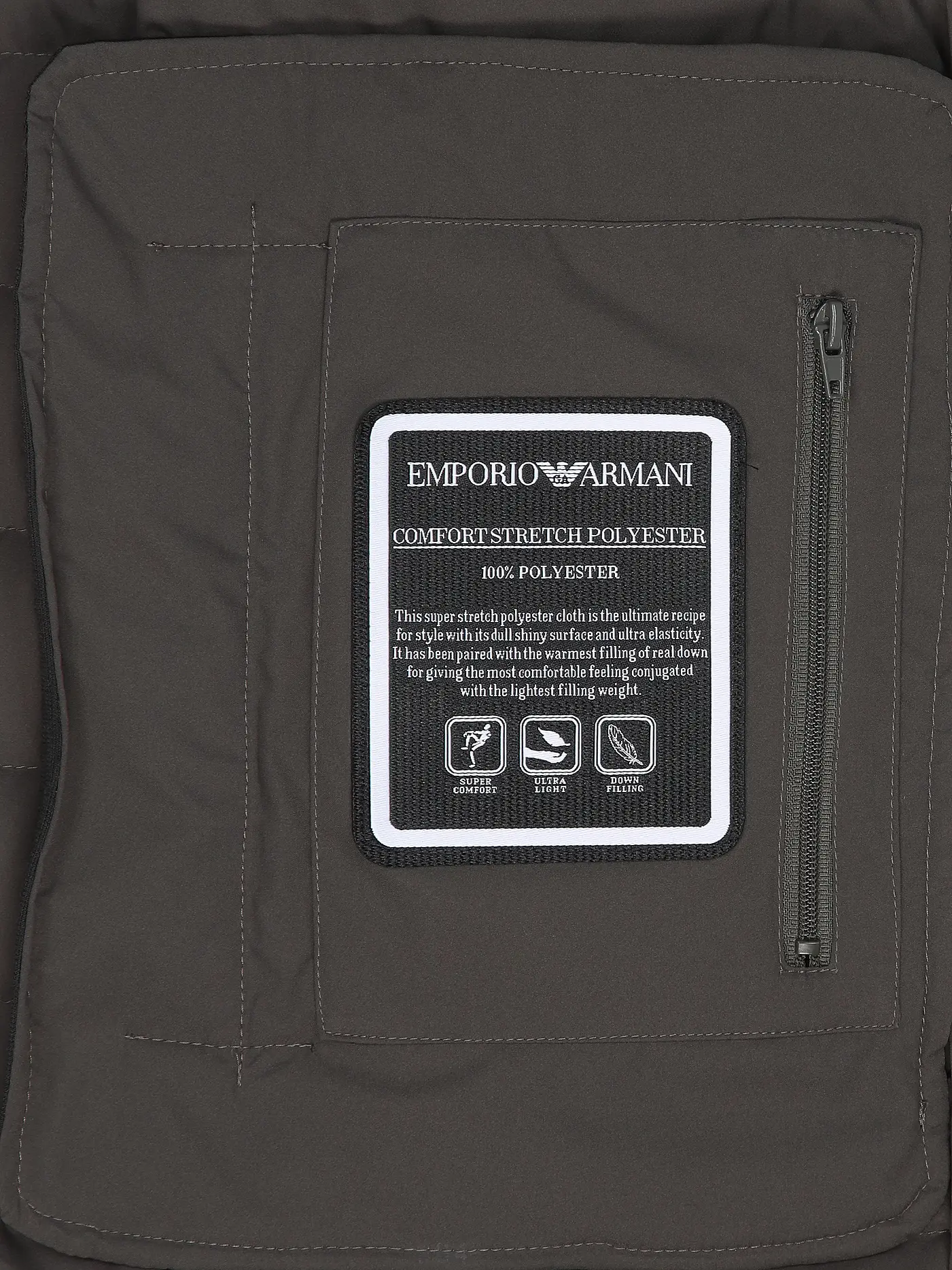 EMPORIO ARMANI | Daunensteppgilet ESSENTIAL | grau