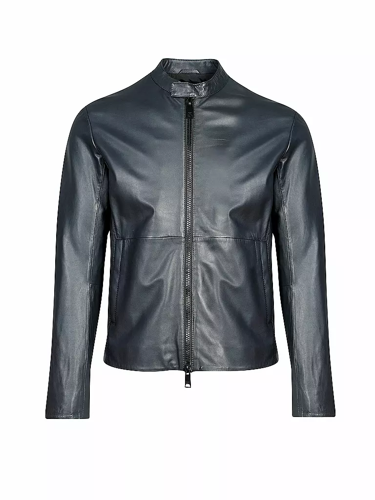 EMPORIO ARMANI | Lederjacke  | blau