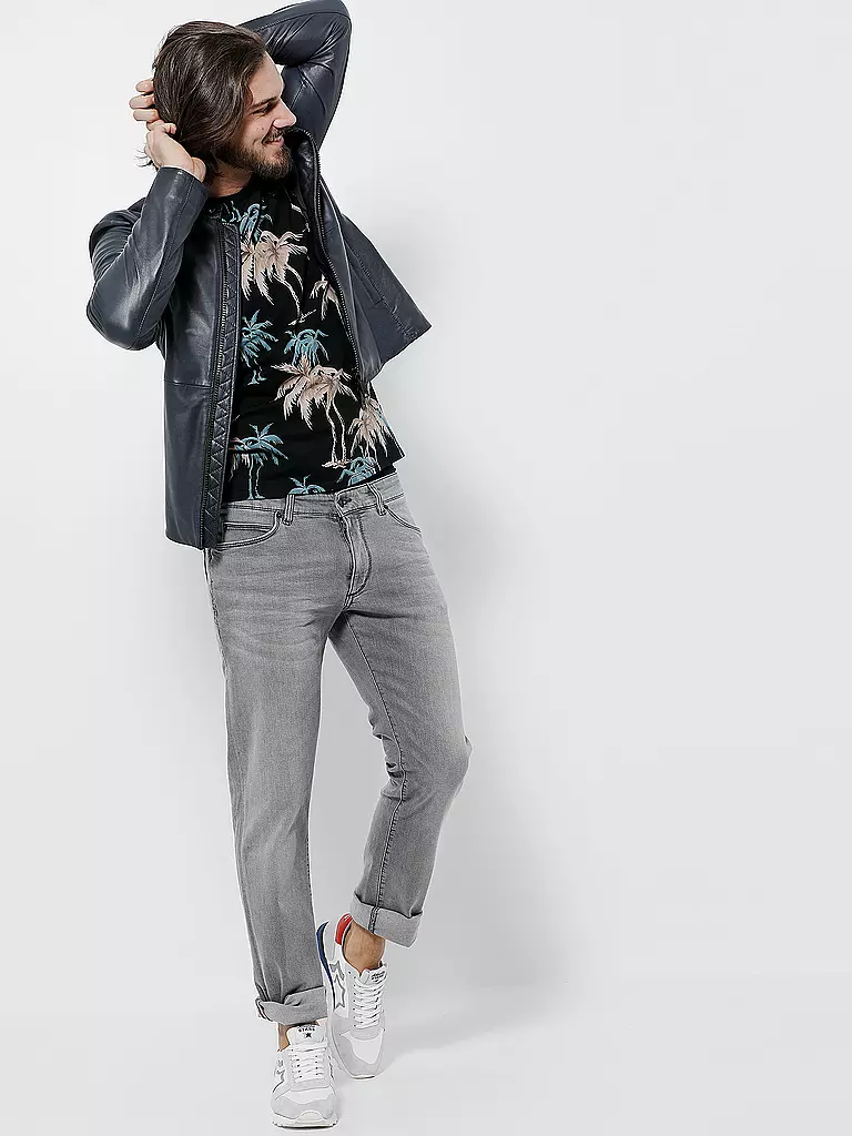 EMPORIO ARMANI | Lederjacke  | blau