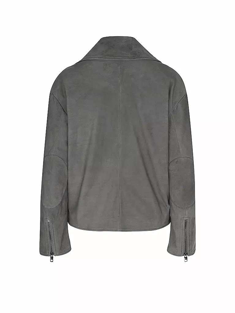 EMPORIO ARMANI | Lederjacke  | grau
