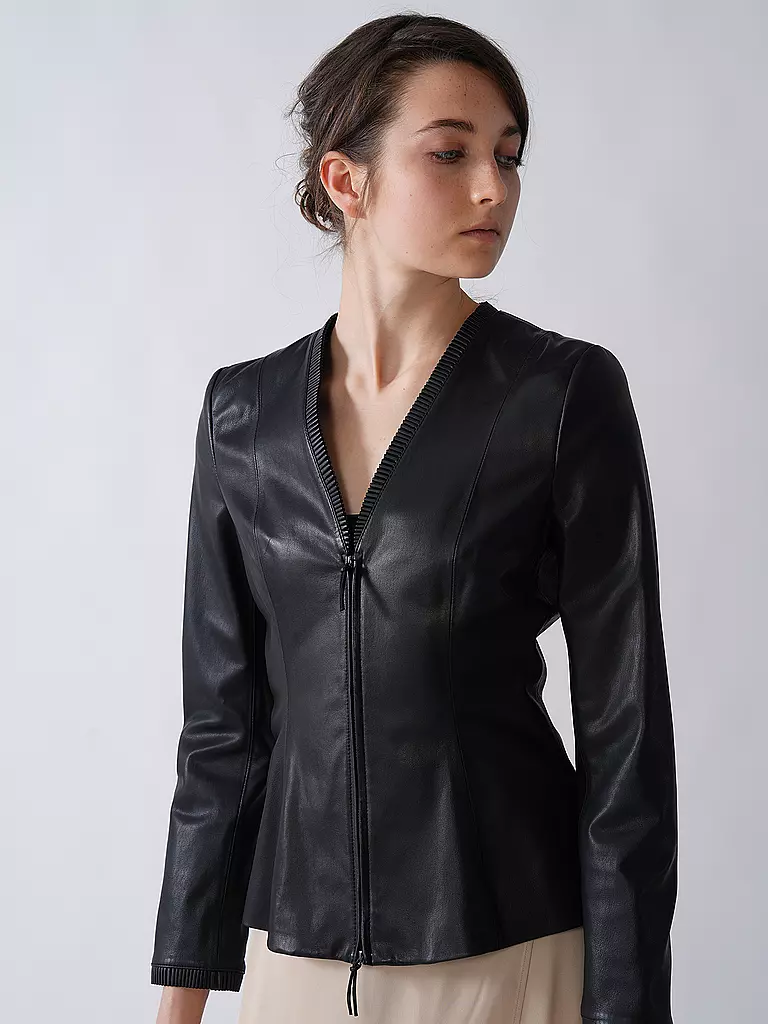 EMPORIO ARMANI | Lederjacke | schwarz