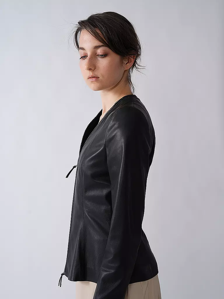 EMPORIO ARMANI | Lederjacke | schwarz