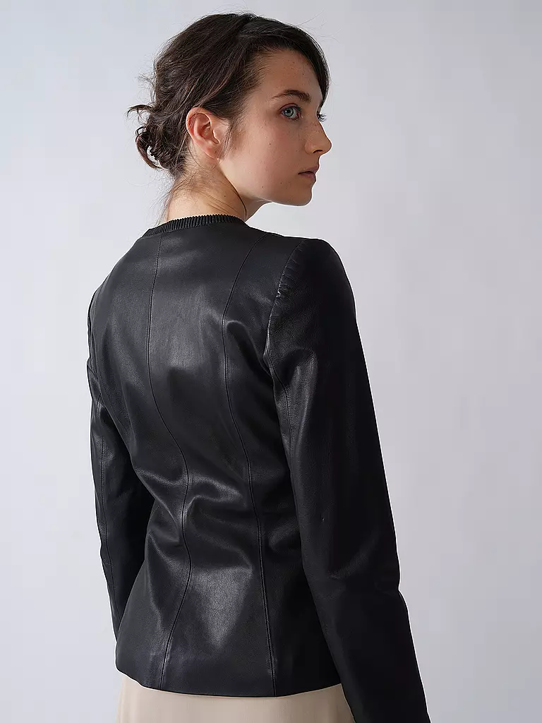 EMPORIO ARMANI | Lederjacke | schwarz