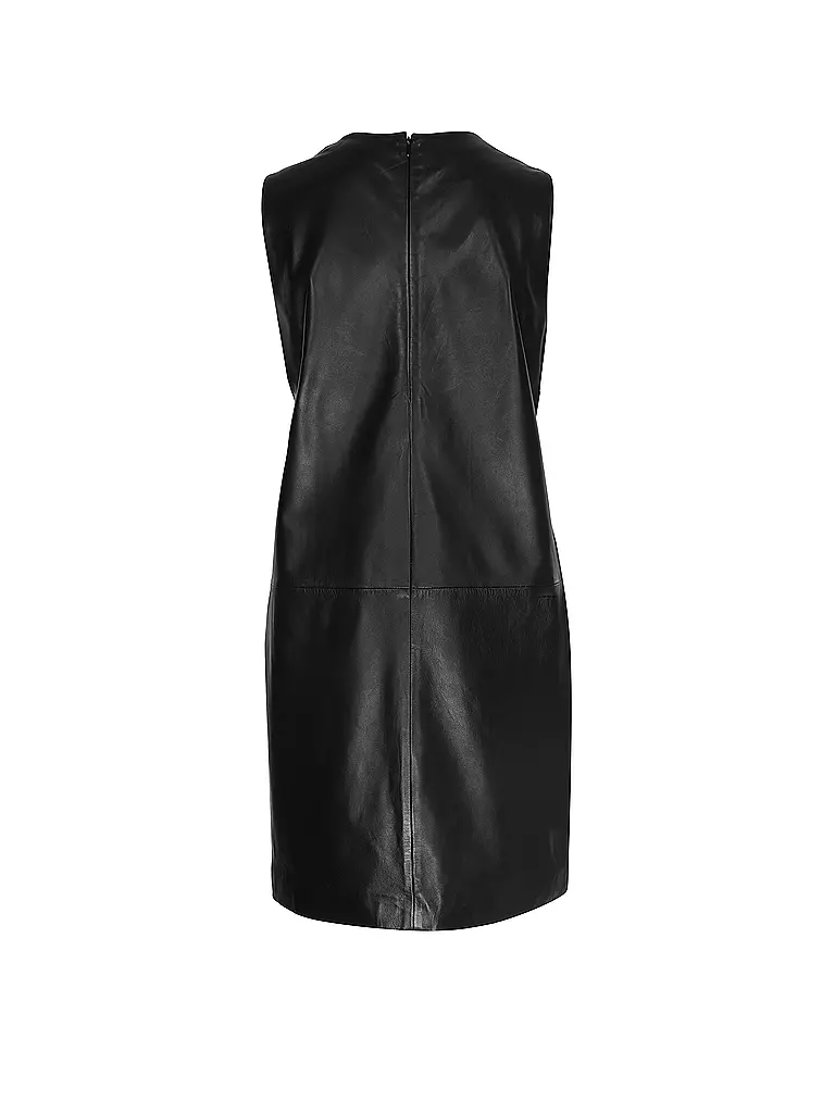 EMPORIO ARMANI | Lederkleid | schwarz