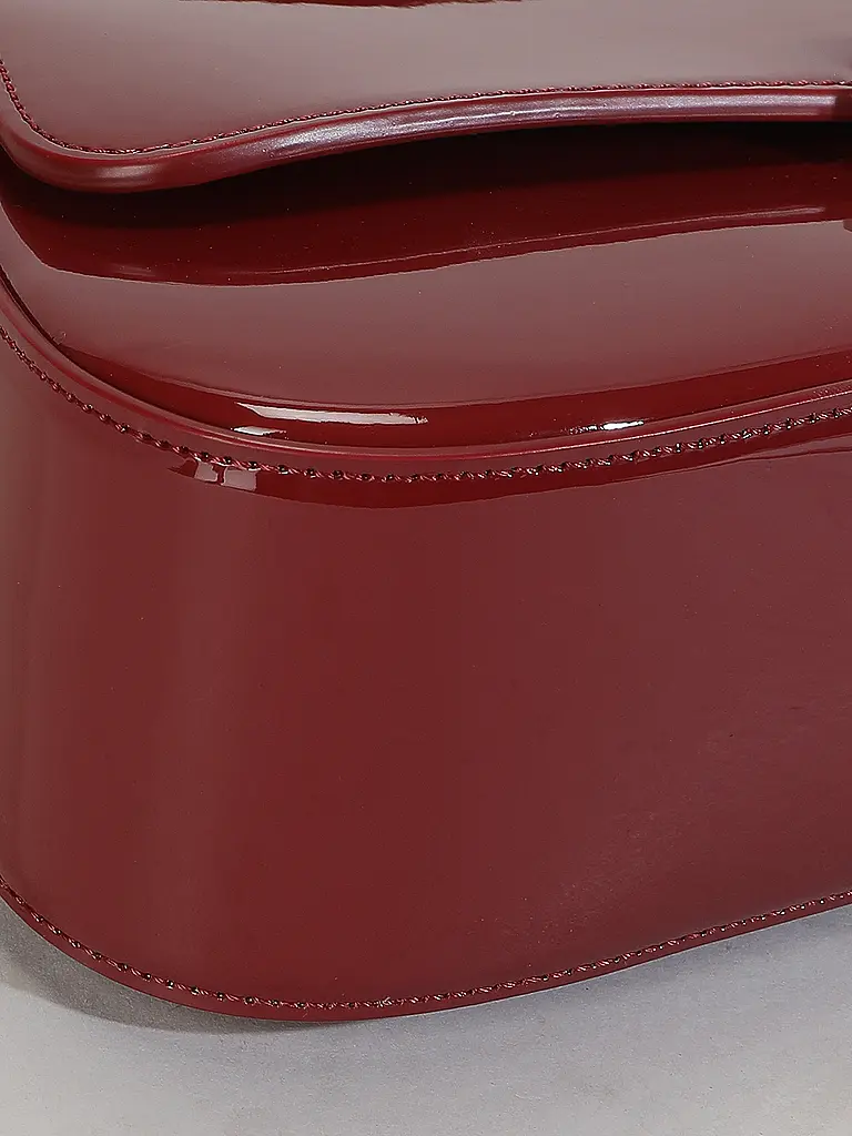 EMPORIO ARMANI | Ledertasche - Mini Bag CASSANDRA Medium | dunkelrot