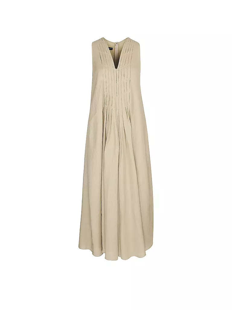 EMPORIO ARMANI | Leinenkleid  | beige