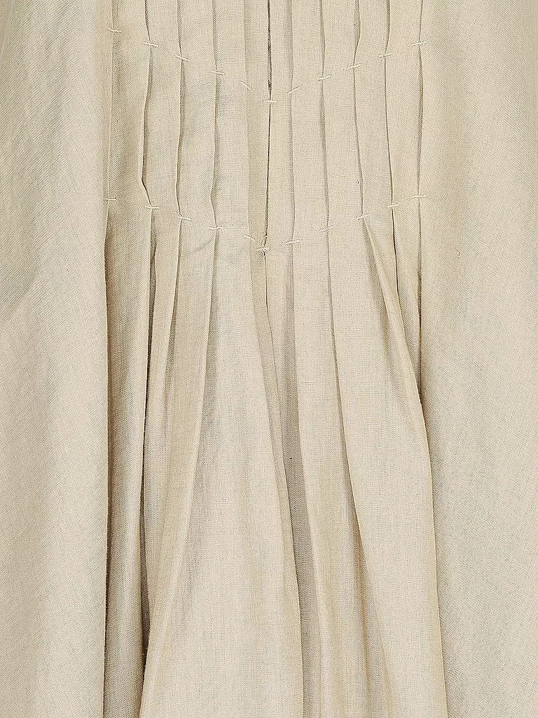 EMPORIO ARMANI | Leinenkleid  | beige