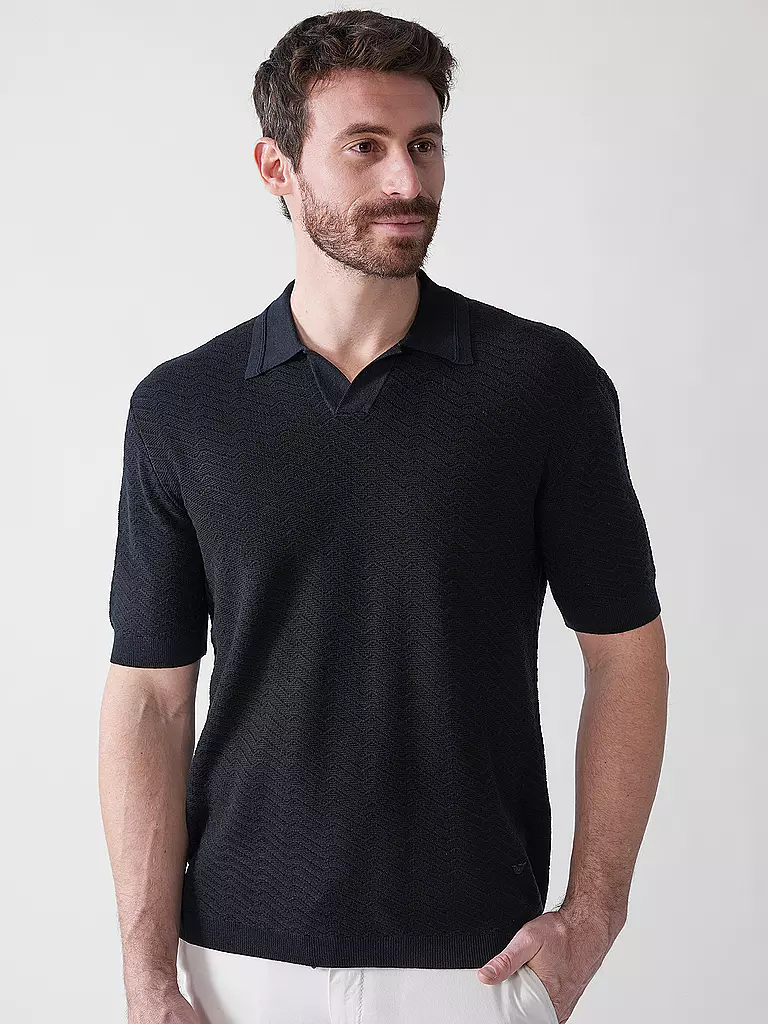 EMPORIO ARMANI | Poloshirt  | dunkelblau