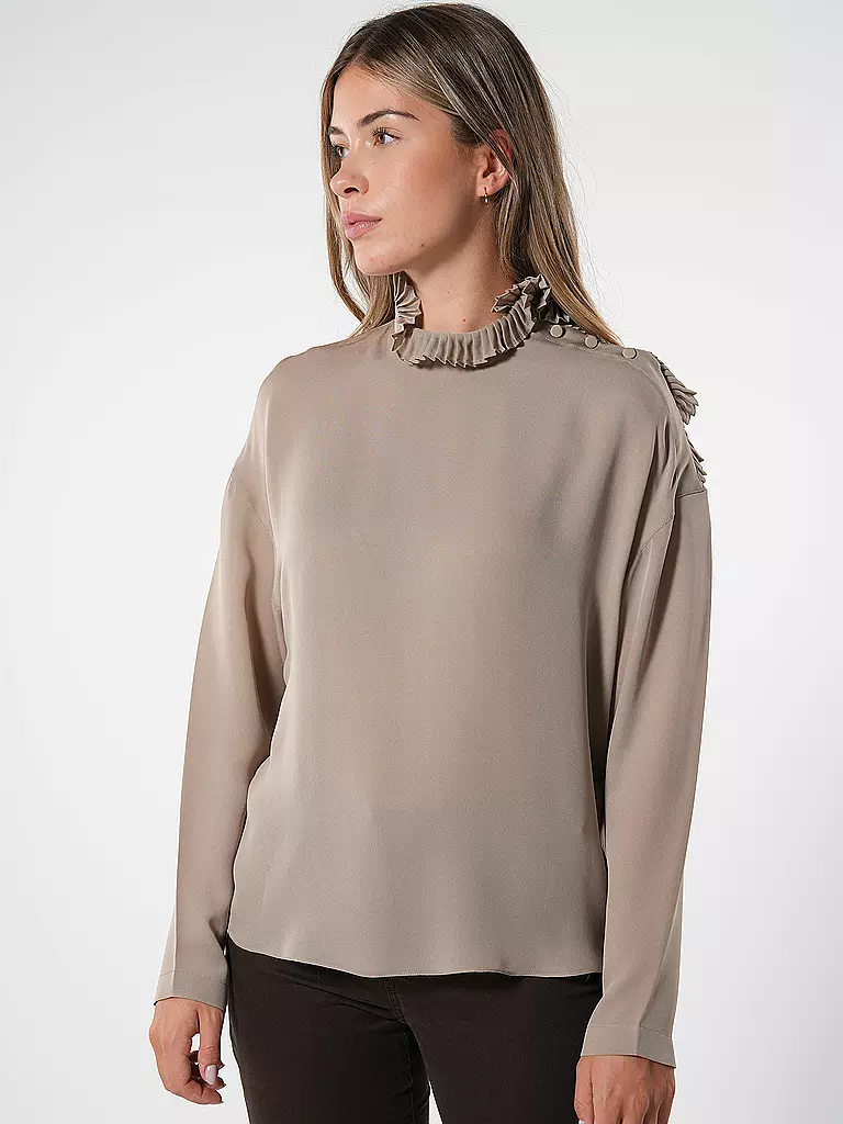 EMPORIO ARMANI | Seidenbluse  | beige